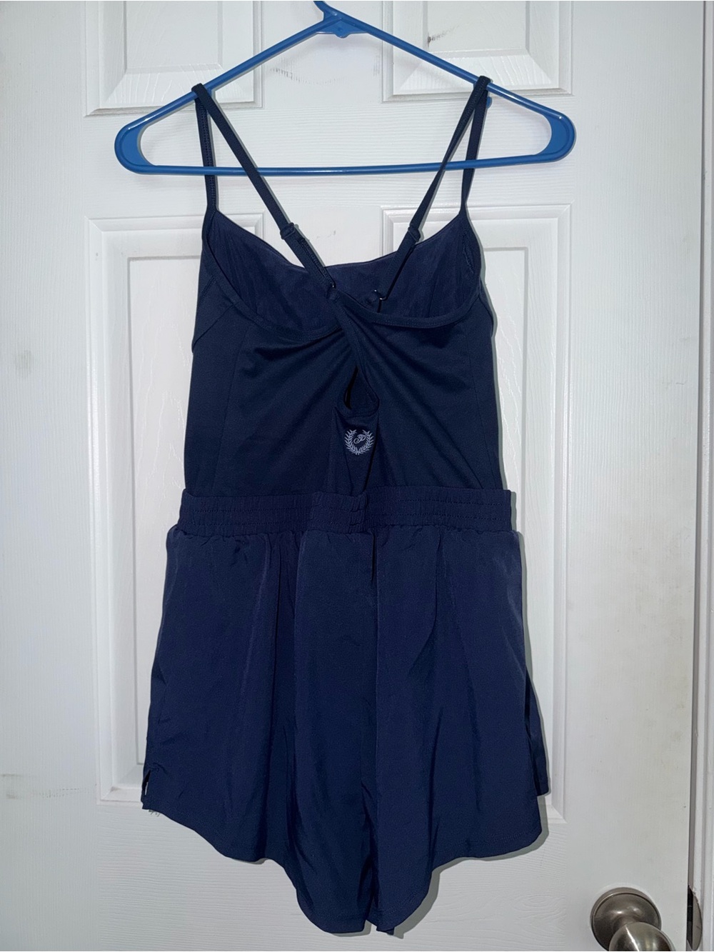 VS Pink Navy Blue Sleeveless Romper - Picture 5 of 6